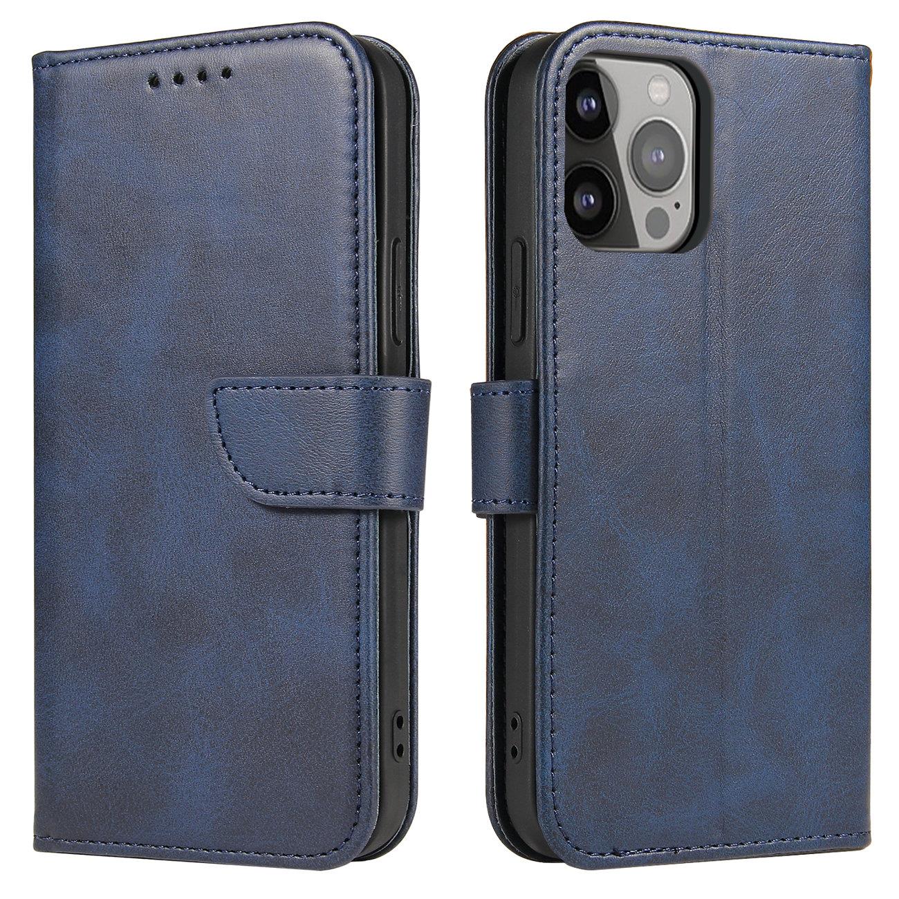 Magnetické Puzdro na kryt Samsung Galaxy A54 5G s odklápěcím stojánkem na peněženku modré